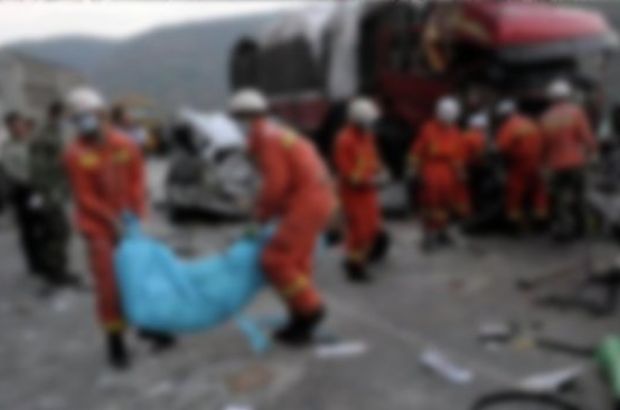 Çin'de korkunç kaza: 13 kişi