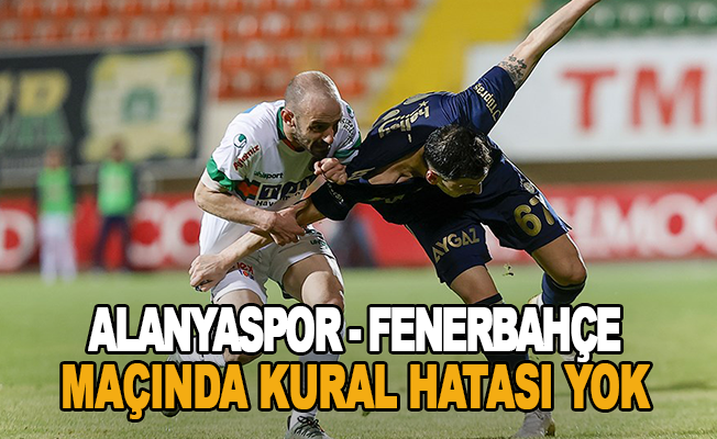 TFF kararını verdi: "Alanyaspor - Fenerbahçe maçında kural hatası yok"