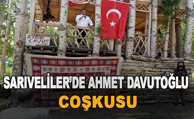 Sarıveliler'de Ahmet Davutoğlu coşkusu