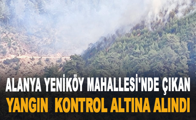 Alanya Yeniköy Mahallesi'nde çıkan yangın kontrol altına alındı