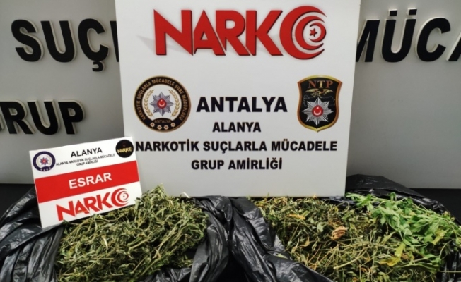 Alanya'da uyuşturucu şüphelisi tutuklandı