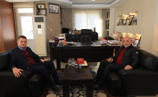 Kaymakam Ürkmezer, Başkan Çavuşoğlu'nu ziyaret etti