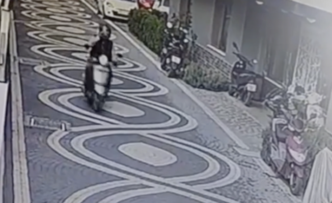 Oba'da motosiklet hırsızlığı güvenlik kamerasına yansıdı