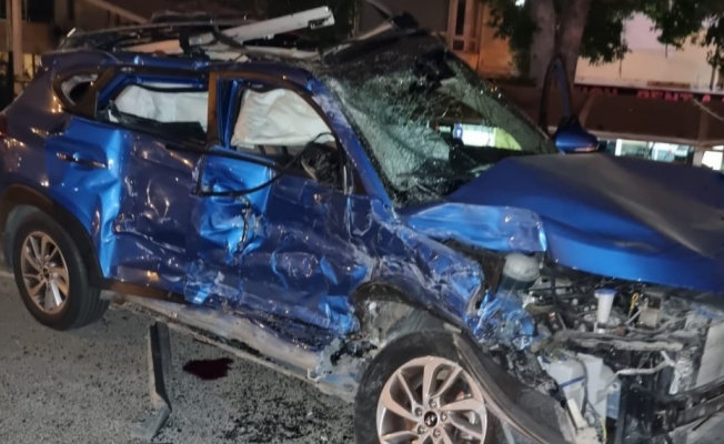 Alanya'da feci kaza, Otobüsle otomobil çarpıştı; 1 ölü