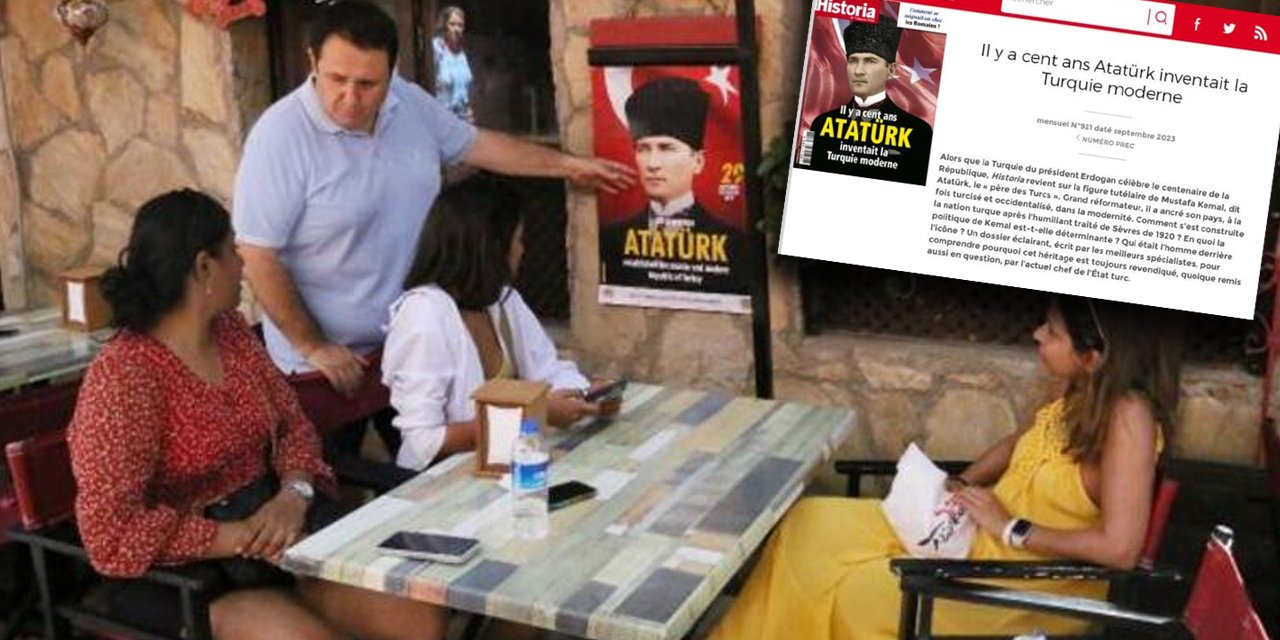 Fransız dergisi Atatürk ve Türkiye Cumhuriyeti'ne kapak oldu! Antalya'da ilgiyle karşılandı