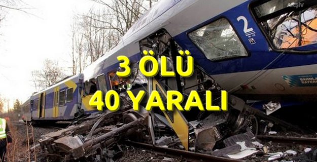 Belçika'da yolcu treni yük trenine çarptı