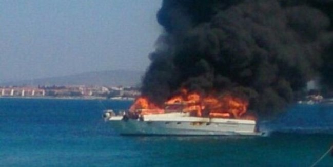 Erkan Petekkaya'nın Teknesinde Yangın Çıktı