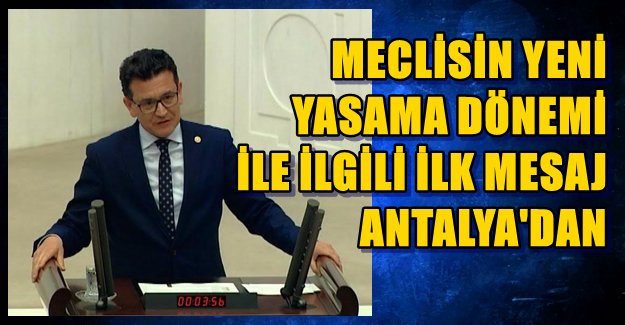 İlk Mesaj AKP'den