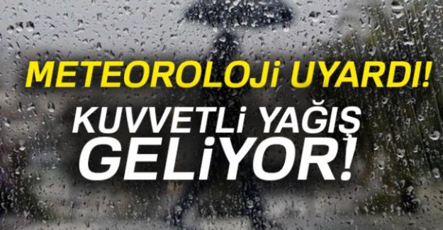 Meteoroloji 'den Antalya'ya  sağanak yağmur uyarısı
