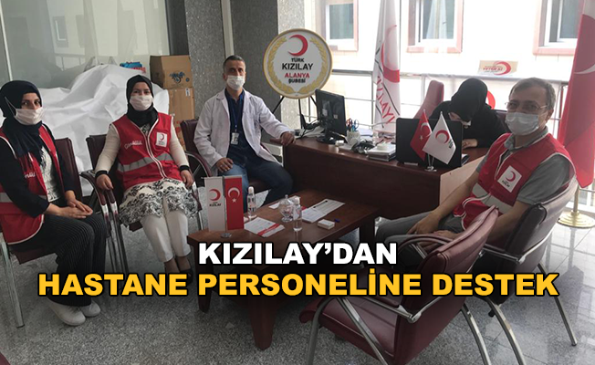 Kızılay'dan Hastane Personeline Destek