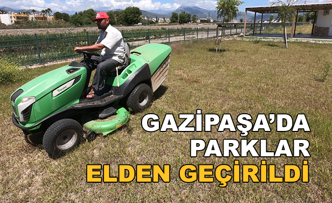 Gazipaşa'da parklar elden geçirildi